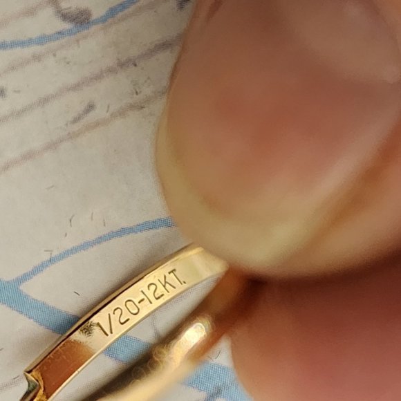 Vintage Round Cultured Pearl Ring 1/20 12KT - Picture 9 of 9